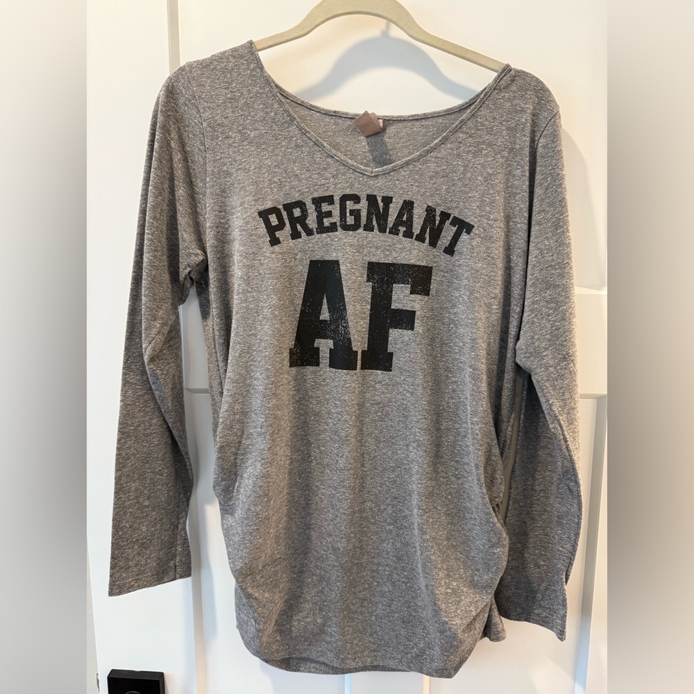 Crazy Dog Maternity Graphic Tee